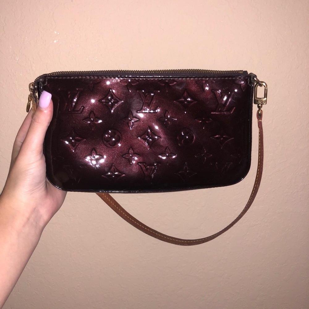Louis Vuitton Purse, Dark Purple Imperfect Cond.